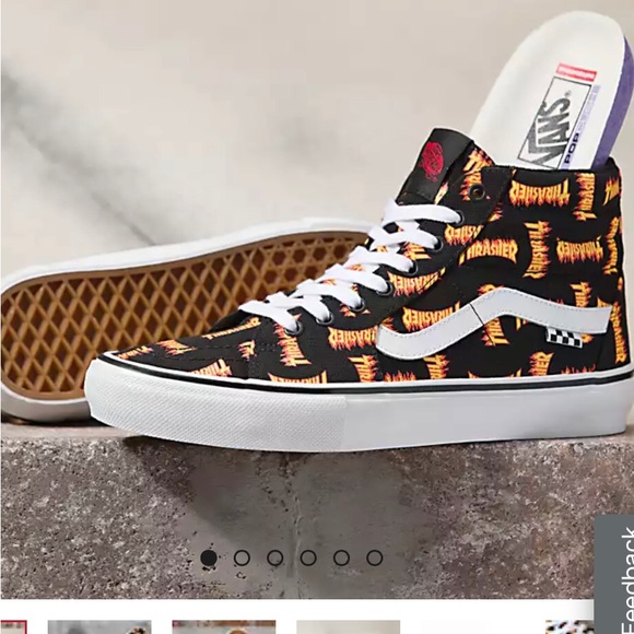 VANS X THRASHER COLLAB SK8 HI SHOES SNEAKERS MENS 10.5 WOMENS 12.5 NiB UNISEX - Picture 2 of 9